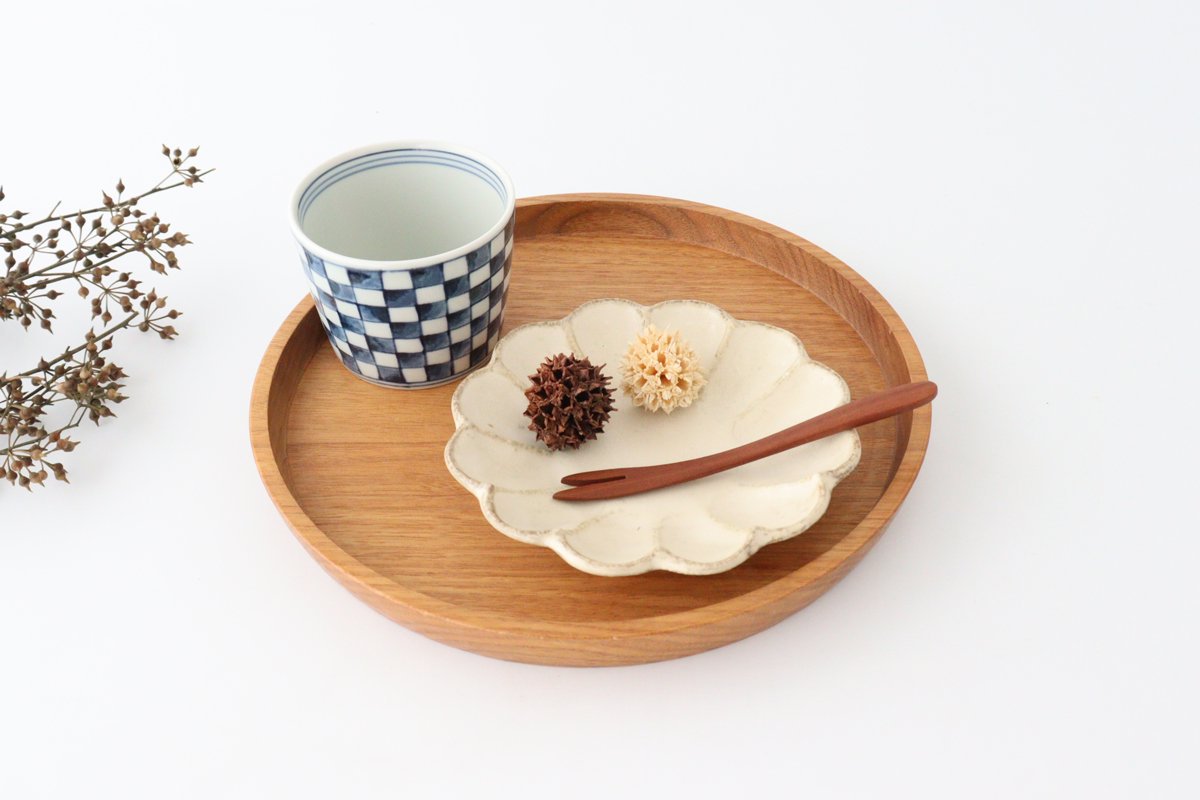 Soba Choko Checkered Pattern  | Free Cup Hasami Ware