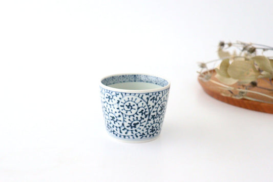 Soba Choko Octopus Arabesque Pattern  | Free Cup Hasami Ware