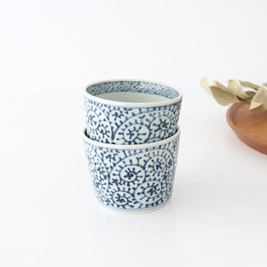 Soba Choko Octopus Arabesque Pattern  | Free Cup Hasami Ware