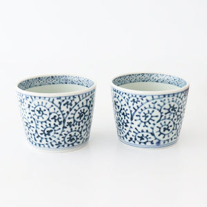 Soba Choko Octopus Arabesque Pattern  | Free Cup Hasami Ware