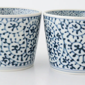 Soba Choko Octopus Arabesque Pattern  | Free Cup Hasami Ware