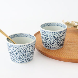 Soba Choko Octopus Arabesque Pattern  | Free Cup Hasami Ware