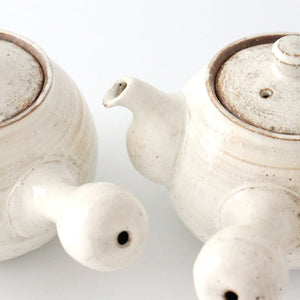 Japanese Teapot Kohiki White | Kyusu Mino Ware