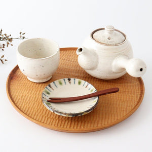 Japanese Teapot Kohiki White | Kyusu Mino Ware