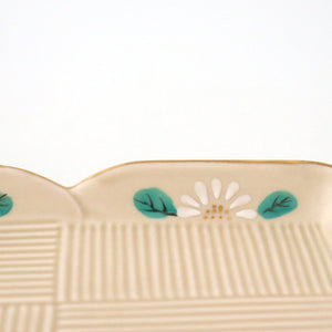 Long Square Plate Chrysanthemum | Sushi Plate Arita ware