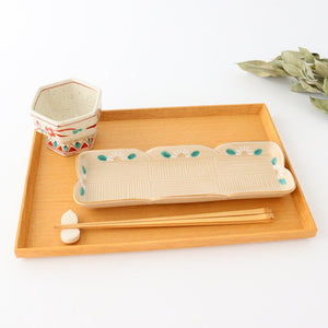 Long Square Plate Chrysanthemum | Sushi Plate Arita ware