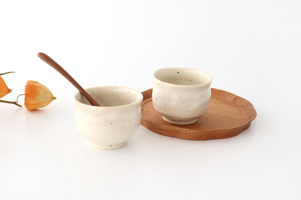 Japamese Cup White Kohiki | Yunomi Iga Ware