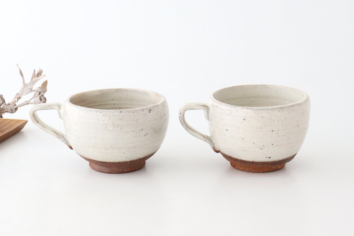 Soup Mug with Hands White | Mino Ware