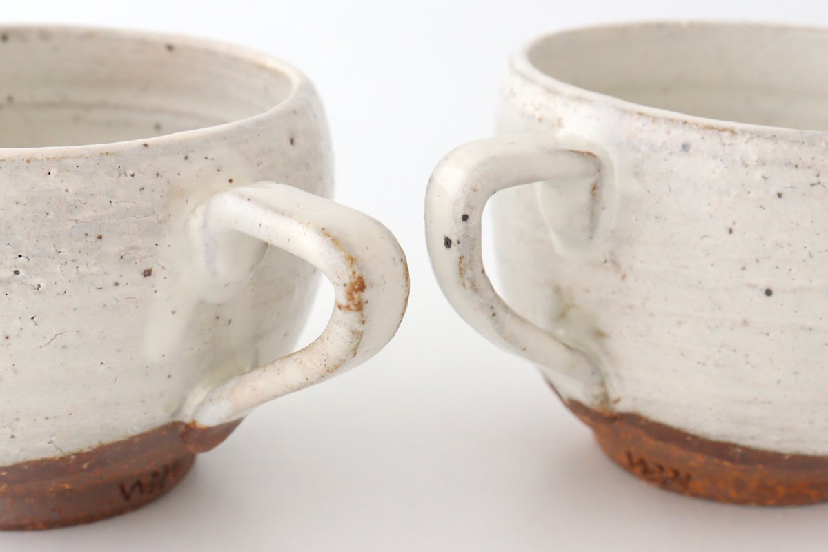 Soup Mug with Hands White | Mino Ware