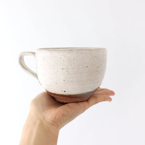 Soup Mug with Hands White | Mino Ware