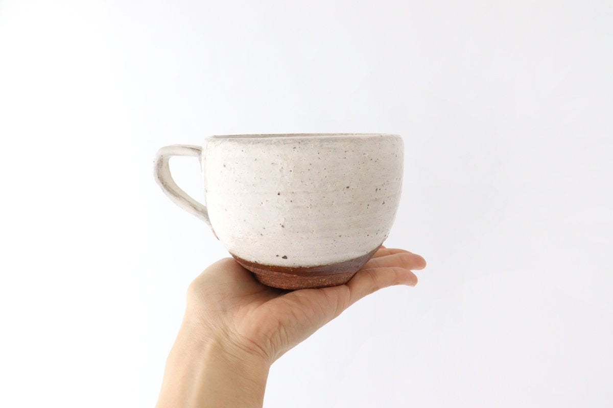 Soup Mug with Hands White | Mino Ware