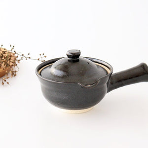 Japanese Teapot Squeezed-type Black | Kyusu Iga Ware