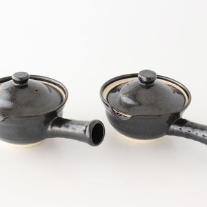 Japanese Teapot Squeezed-type Black | Kyusu Iga Ware