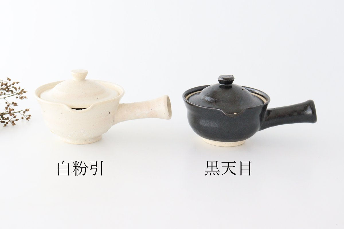 Japanese Teapot Squeezed-type Black | Kyusu Iga Ware