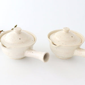 Japanese Teapot Squeezed-type White | Kyusu Iga Ware