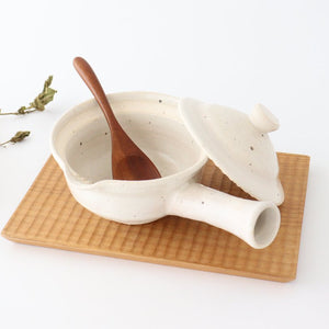 Japanese Teapot Squeezed-type White | Kyusu Iga Ware