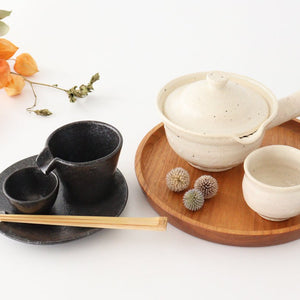 Cold Sake Ware Set Black | Mino Ware