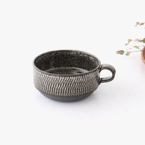 Stack Soup Cup Tobikanna Black | Mino Ware