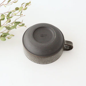 Stack Soup Cup Tobikanna Black | Mino Ware