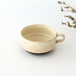 Stack Soup Cup Tobikanna Ivory | Mino Ware