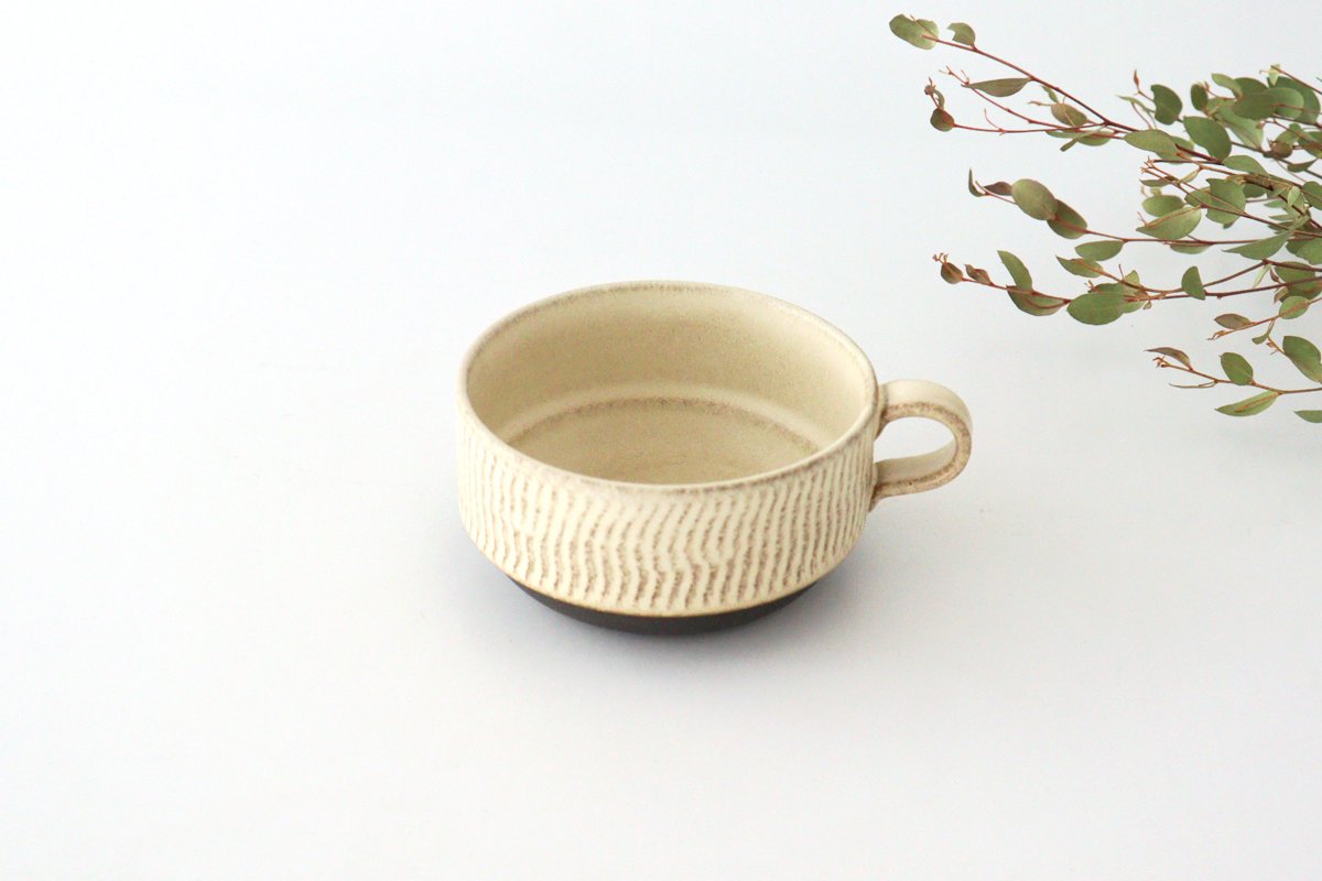 Stack Soup Cup Tobikanna Ivory | Mino Ware