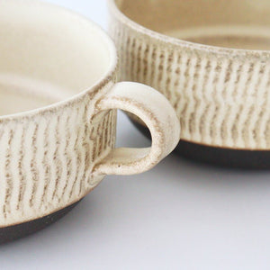 Stack Soup Cup Tobikanna Ivory | Mino Ware