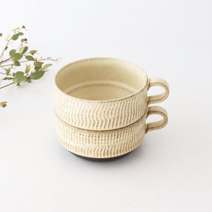 Stack Soup Cup Tobikanna Ivory | Mino Ware