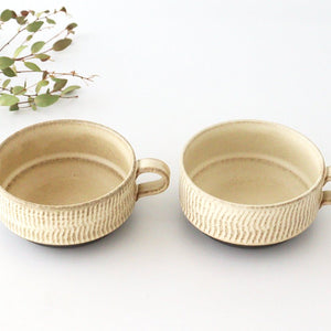 Stack Soup Cup Tobikanna Ivory | Mino Ware