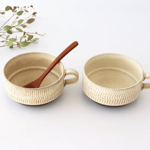 Stack Soup Cup Tobikanna Ivory | Mino Ware