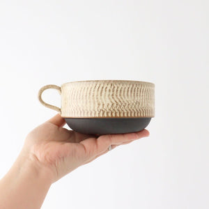 Stack Soup Cup Tobikanna Ivory | Mino Ware