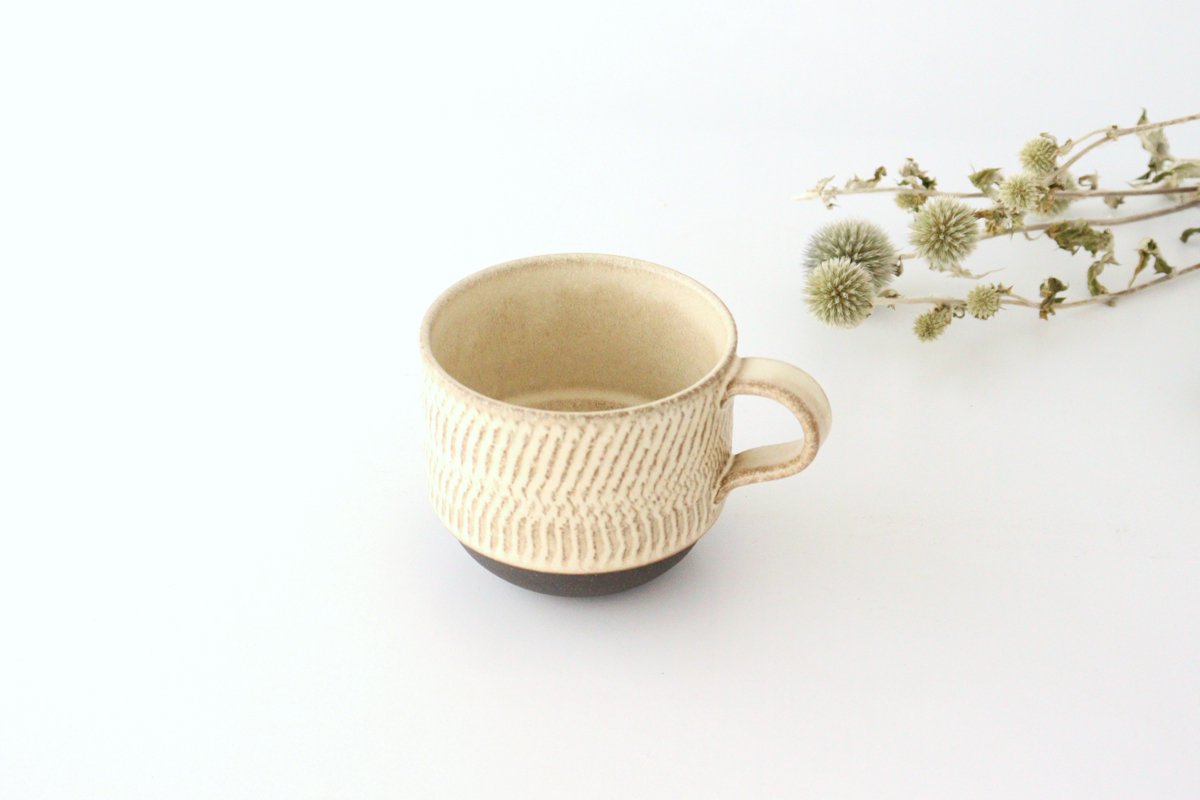 Stack Mug Tobikanna Ivory | Mino Ware