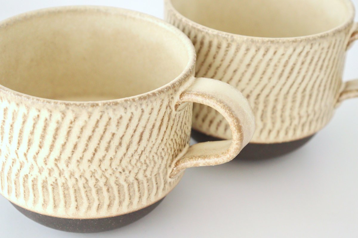 Stack Mug Tobikanna Ivory | Mino Ware