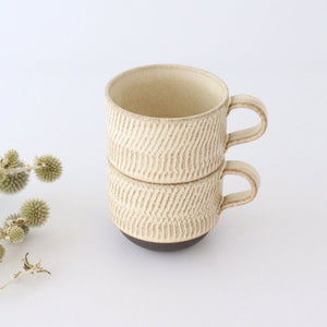 Stack Mug Tobikanna Ivory | Mino Ware