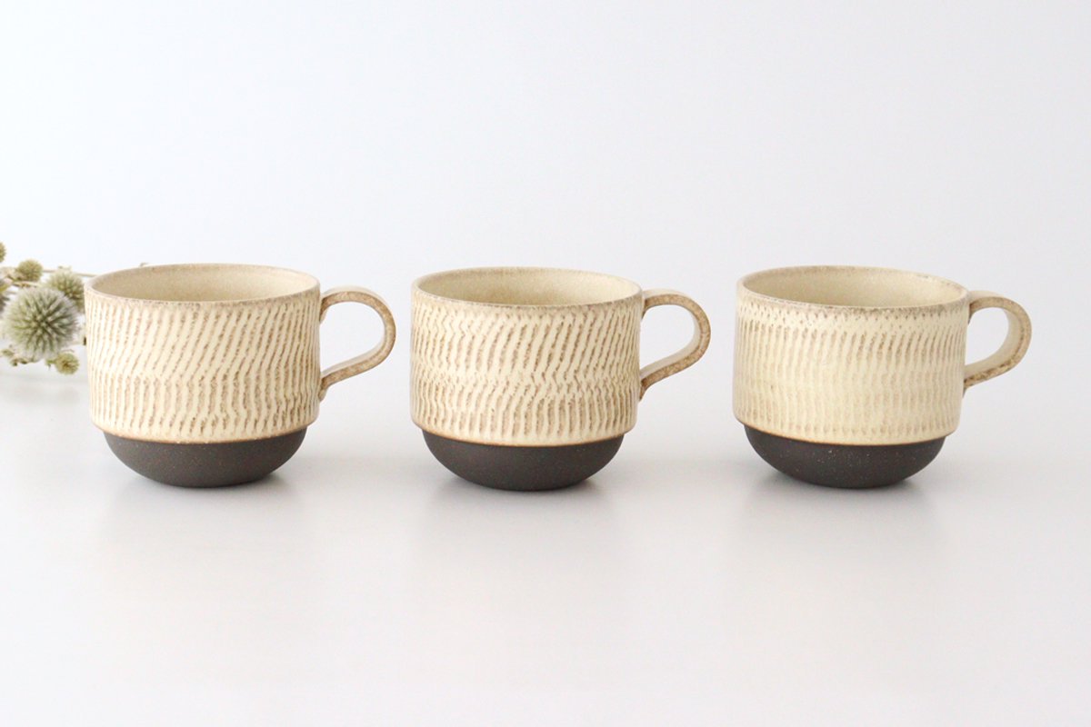 Stack Mug Tobikanna Ivory | Mino Ware