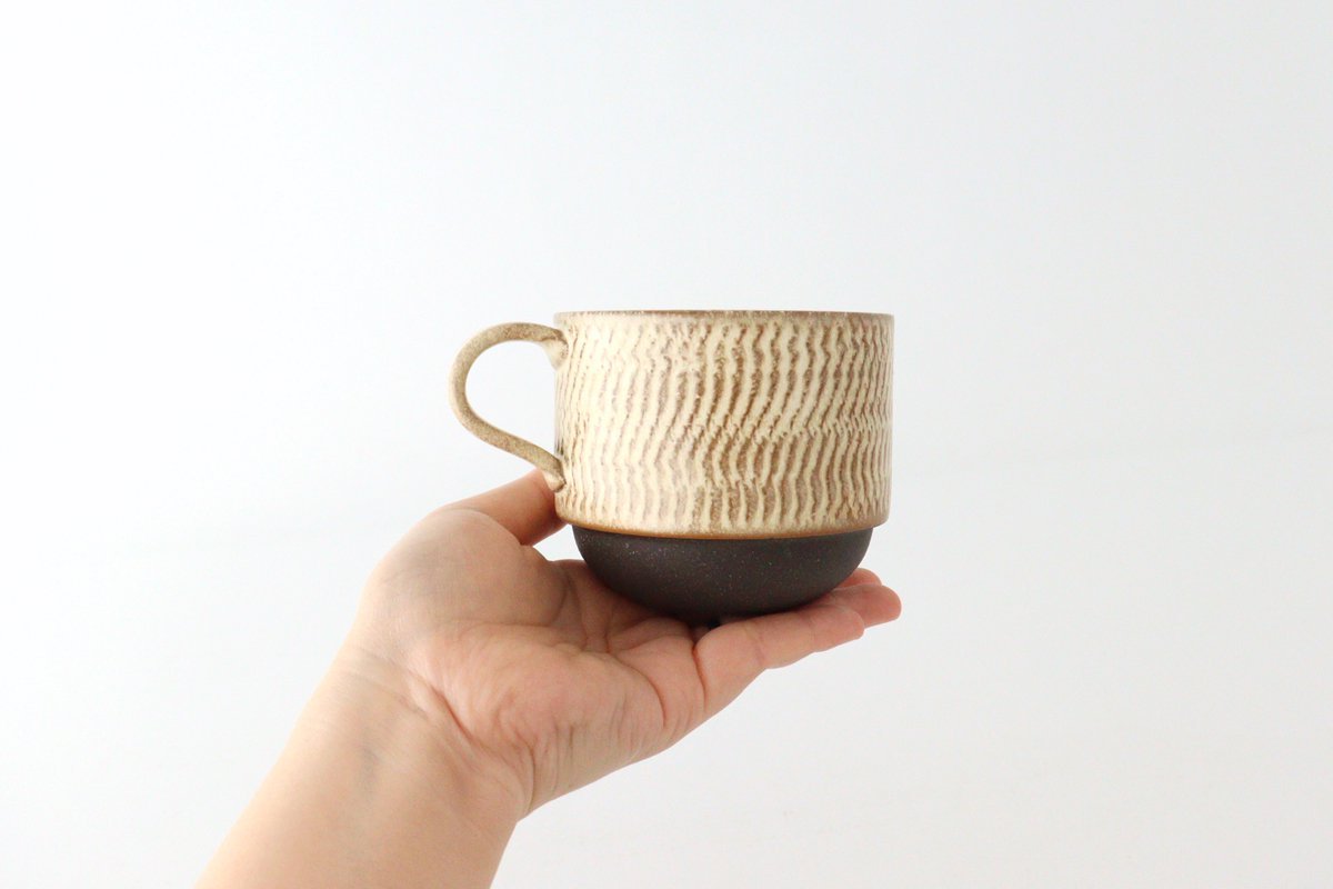 Stack Mug Tobikanna Ivory | Mino Ware