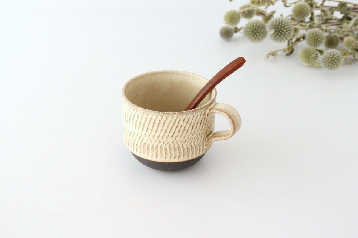 Stack Mug Tobikanna Ivory | Mino Ware