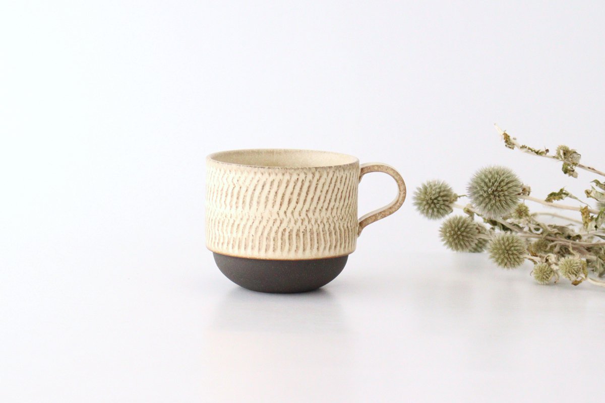 Stack Mug Tobikanna Ivory | Mino Ware