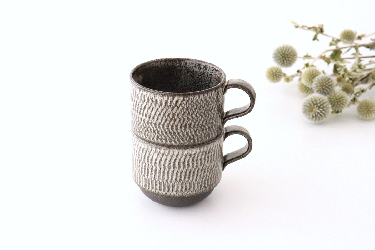 Stack Mug Tobikanna Black | Mino Ware