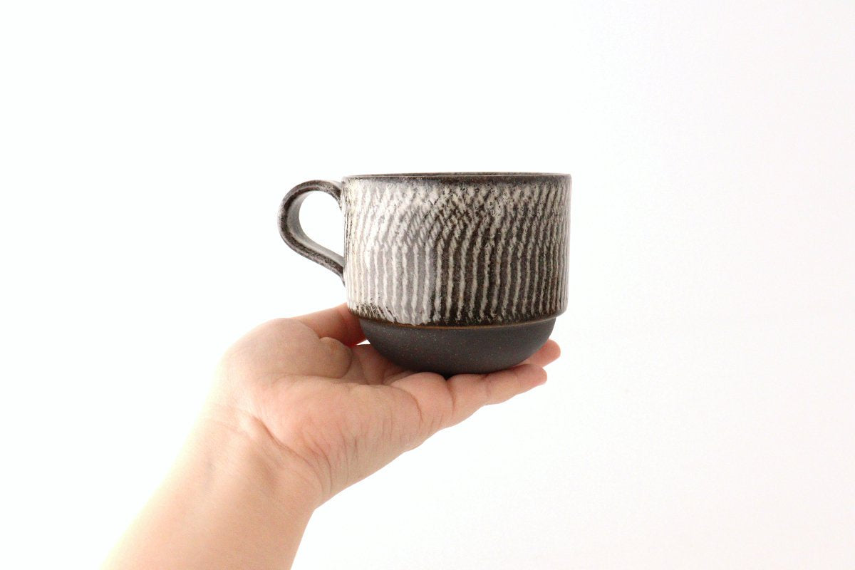 Stack Mug Tobikanna Black | Mino Ware