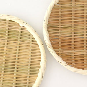 Japanese Bamboo Bascketery Tray 21cm | Niigata Bamboo Crafts