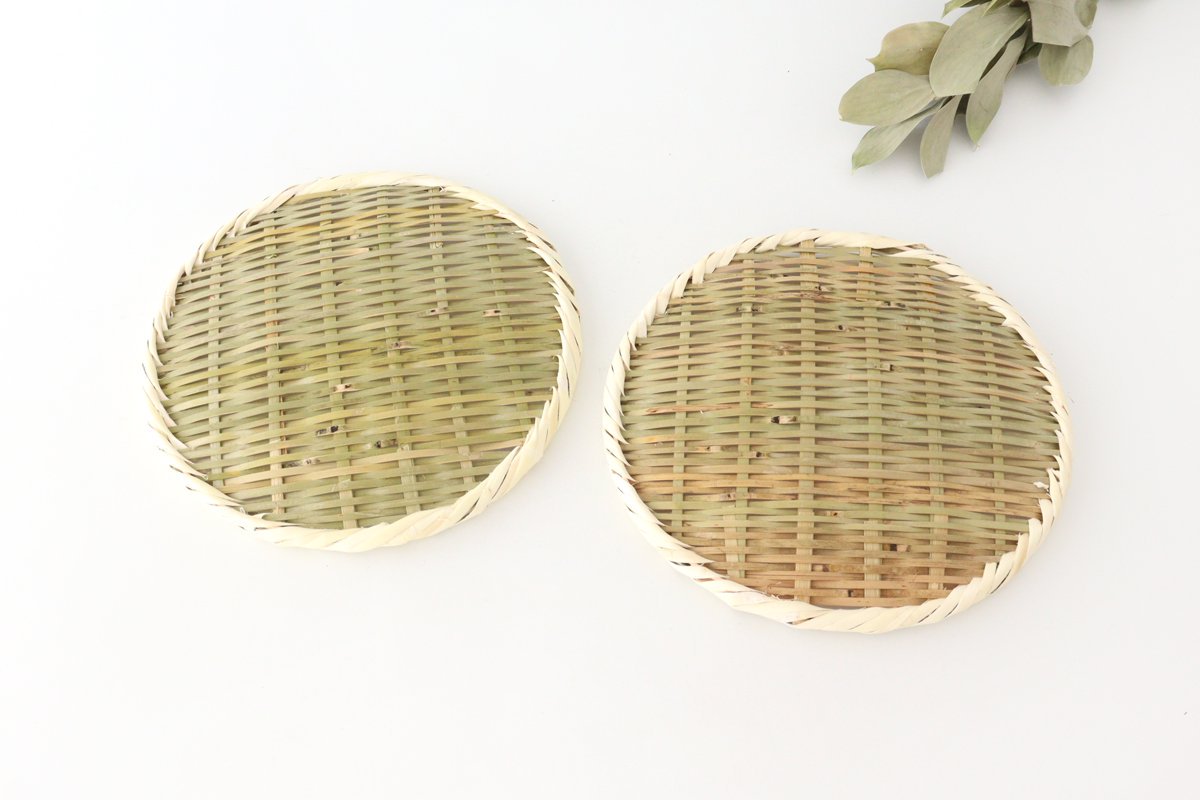 Japanese Bamboo Bascketery Tray 21cm | Niigata Bamboo Crafts