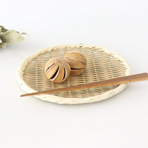 Japanese Bamboo Bascketery Tray 21cm | Niigata Bamboo Crafts