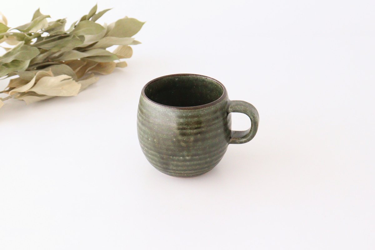 Bowl Mug Khaki Green | Mino Ware