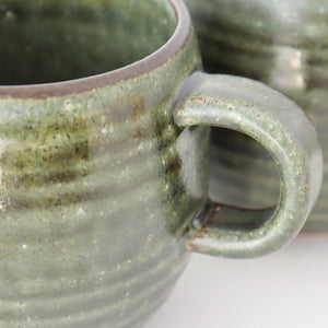 Bowl Mug Khaki Green | Mino Ware