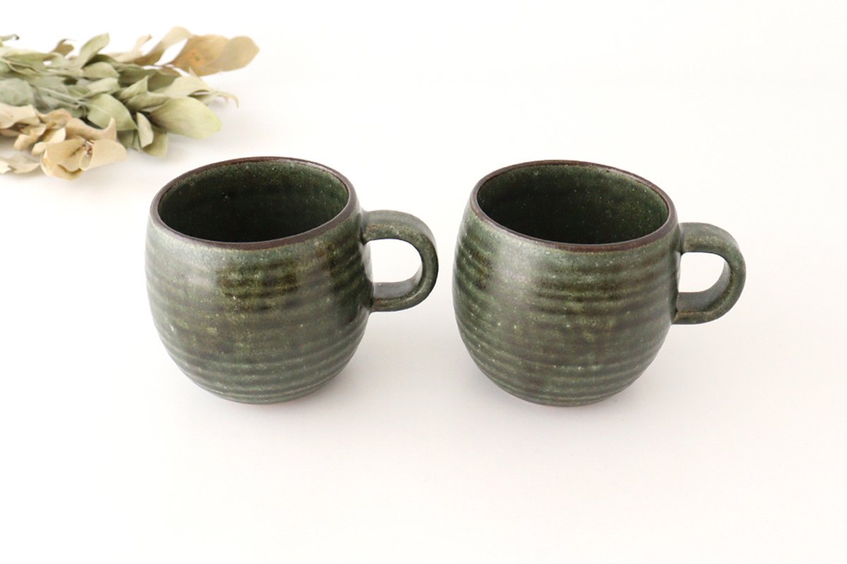 Bowl Mug Khaki Green | Mino Ware