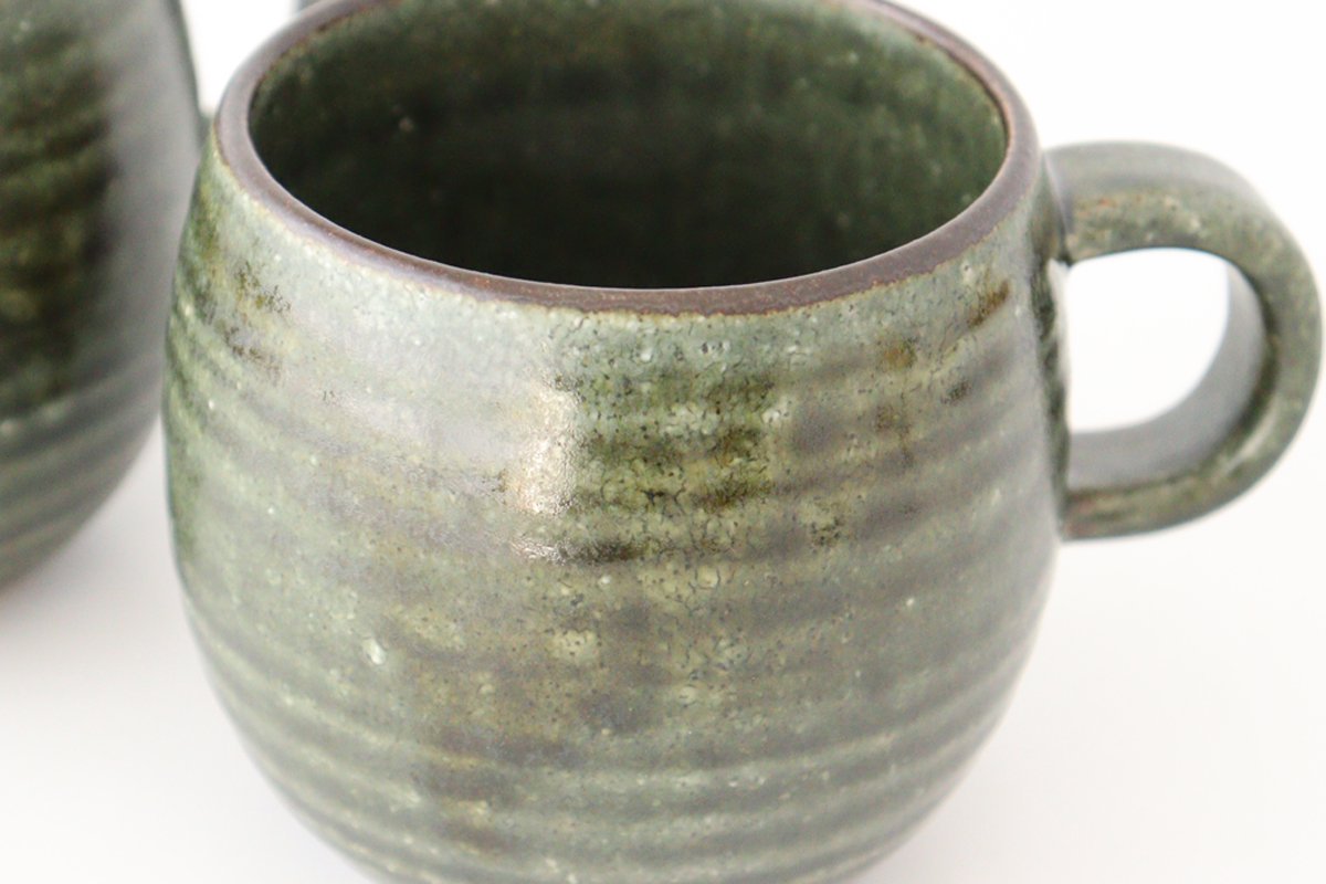 Bowl Mug Khaki Green | Mino Ware