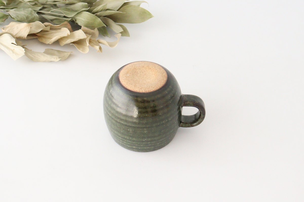 Bowl Mug Khaki Green | Mino Ware