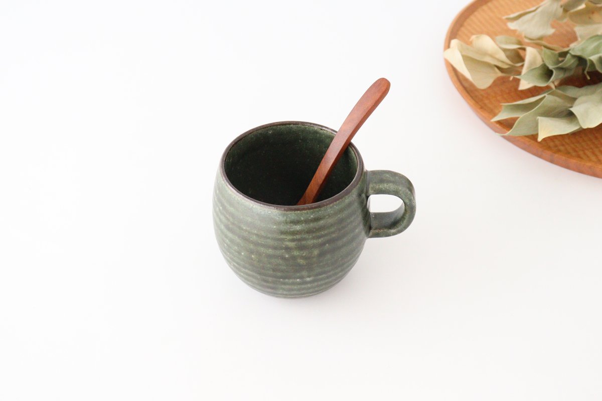 Bowl Mug Khaki Green | Mino Ware