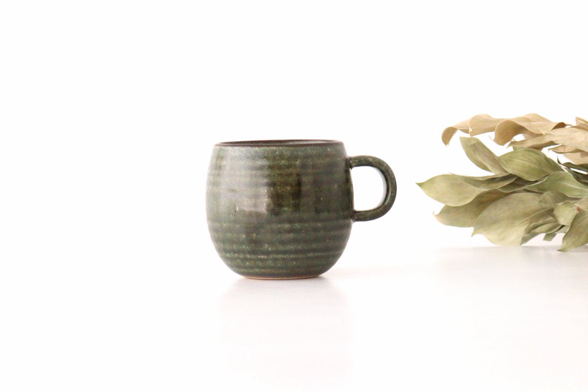 Bowl Mug Khaki Green | Mino Ware