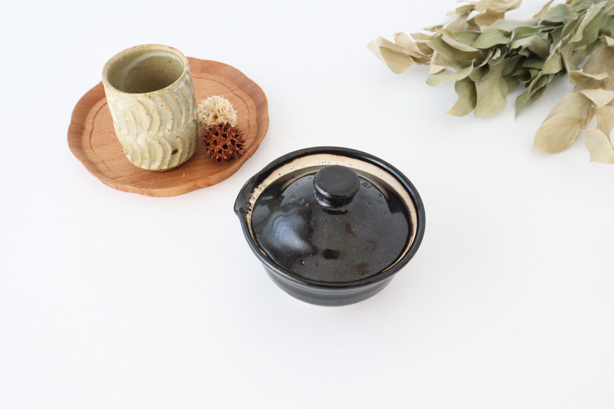 Japanese Teapot Hohin Black | Kyusu Iga Ware